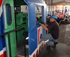 Ferroeste recebe novos trens e vagões que vão operar para a safra de verão.Curitiba, 11/11/2015.Foto: Jorge Woll/SEIL/Ferroeste