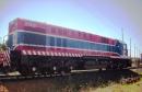 Nova locomotiva MX-620 (2702)  já circula com as cores da Ferroeste

