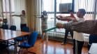 Funcionários aderem à ginástica laboral na unidade da Ferroeste em Curitiba 