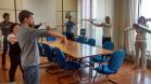 Funcionários aderem à ginástica laboral na unidade da Ferroeste em Curitiba 