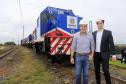 O Governador Beto Richa entrega em Cascavel, oeste do Paraná,  cinco novas locomotivas e 400 vagões que a Ferroeste comprou em 2015 e que reforçarão o escoamento da atual safra de verão