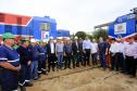 O Governador Beto Richa entrega em Cascavel, oeste do Paraná,  cinco novas locomotivas e 400 vagões que a Ferroeste comprou em 2015 e que reforçarão o escoamento da atual safra de verão