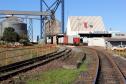 Patio de manobras e carregamento da Ferroeste de Cascavel. Foto Jorge Woll - SEIL/DER