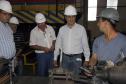 Secretario de Infra estrutura e logística, Jose Richa Filho visita o patio de manutenção da FERROESTE em Guarapuava. Durante a visita conheceu toda a estrutura de manutenção das locomotivas e vagões da empresa. Foto Jorge Woll-SEIL/DER