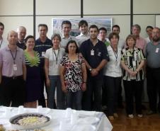 Equipe de Curitiba durante festividade de Natal