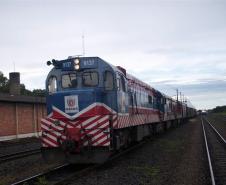 Chegada da composição no último dia do ano