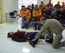 Palestra dos bombeiros: primeiros socorros