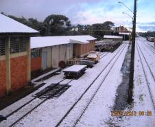 Neve no pátio