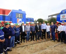 O Governador Beto Richa entrega em Cascavel, oeste do Paraná,  cinco novas locomotivas e 400 vagões que a Ferroeste comprou em 2015 e que reforçarão o escoamento da atual safra de verão