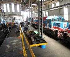 Ferroeste - Regional Guarapuava - oficina de manutenção e prevenção de máquinas