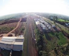 Instalações da Ipiranga no complexo da Ferroeste, em Cascavel. 