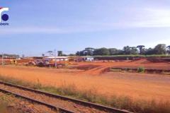 Área da Ferroeste no Terminal de Cascavel.