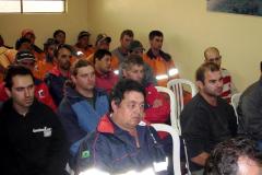 Bombeiros treinam pessoal da Ferroeste em Guarapuava