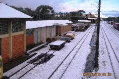 Neve no pátio