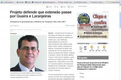 Projeto defende que extensão passe por Guaíra e Laranjeiras