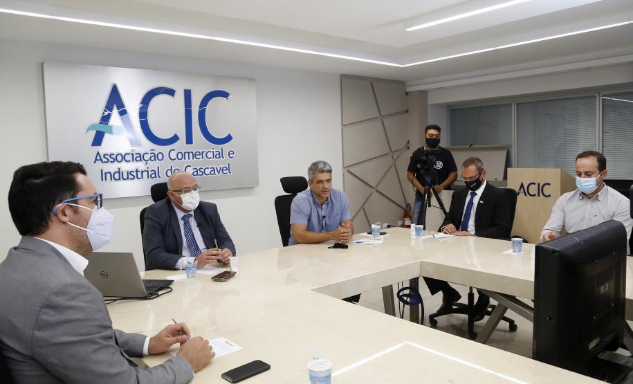 Reunião empresarial na Acic