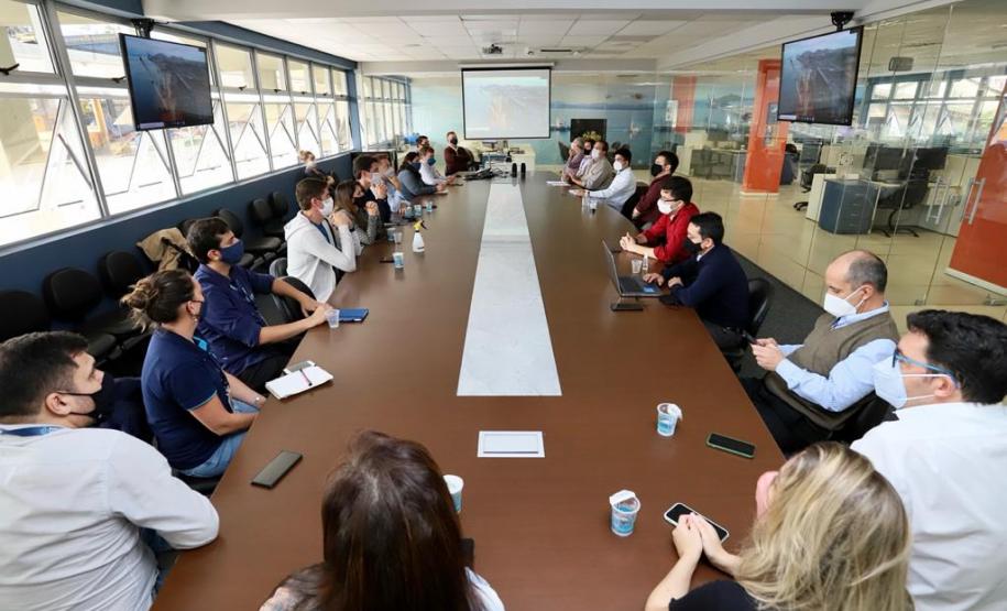 Sala de reunião do Porto de Paranaguá
