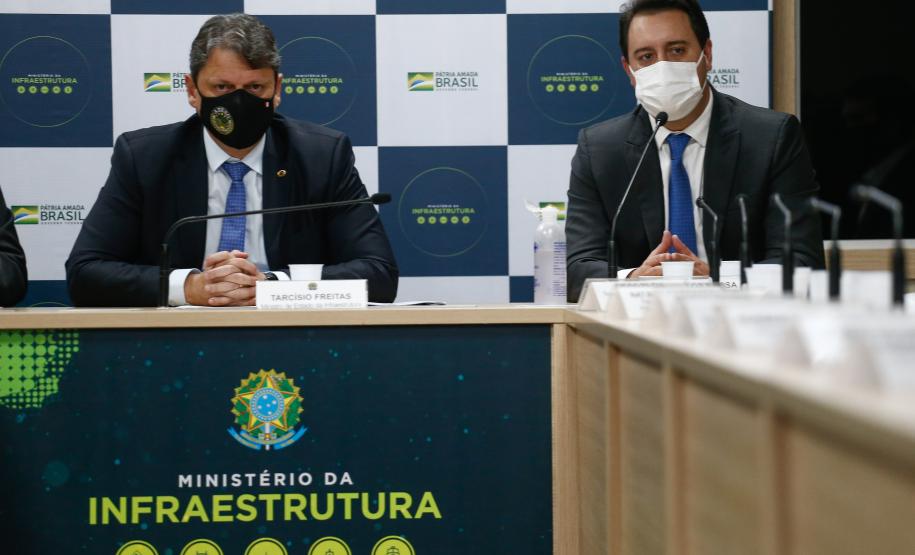 Governador do PR e o Ministro Tarcísio Gomes de Freitas