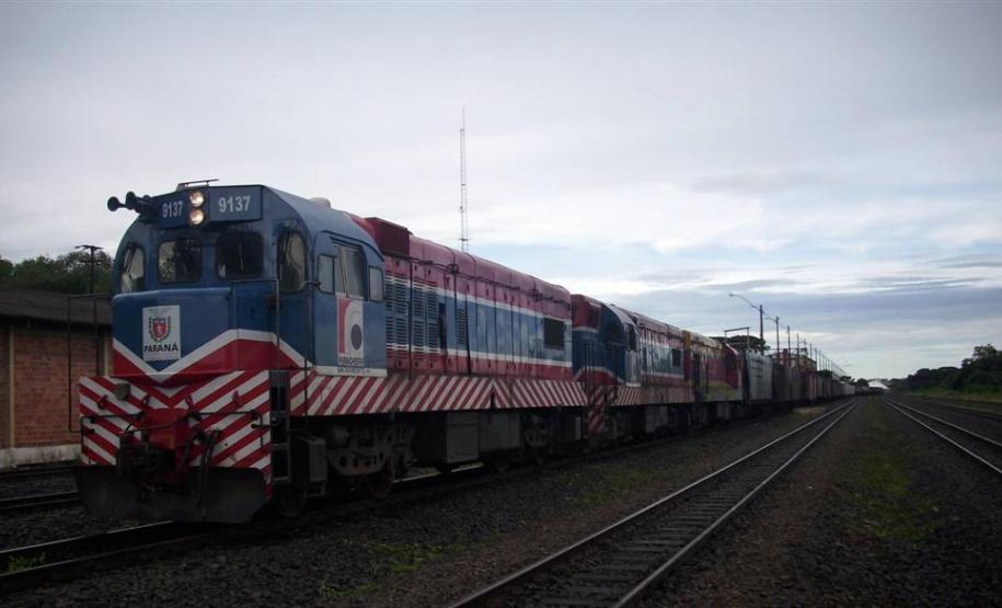 Chegada da composição no último dia do ano