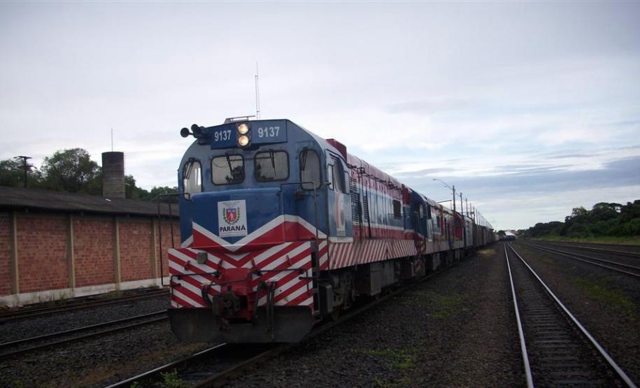 Chegada da composição no último dia do ano