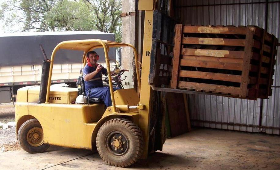 Descarregamento de peças