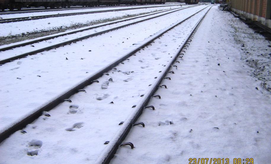 Neve nos trilhos Neve nos trilhos