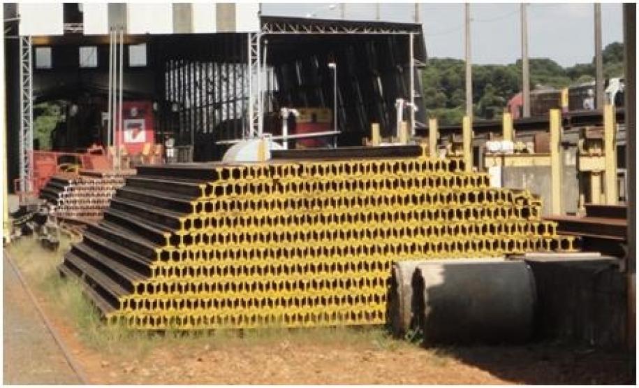 Ferroeste leiloará 350 toneladas 
de trilhos no dia 10 de abril