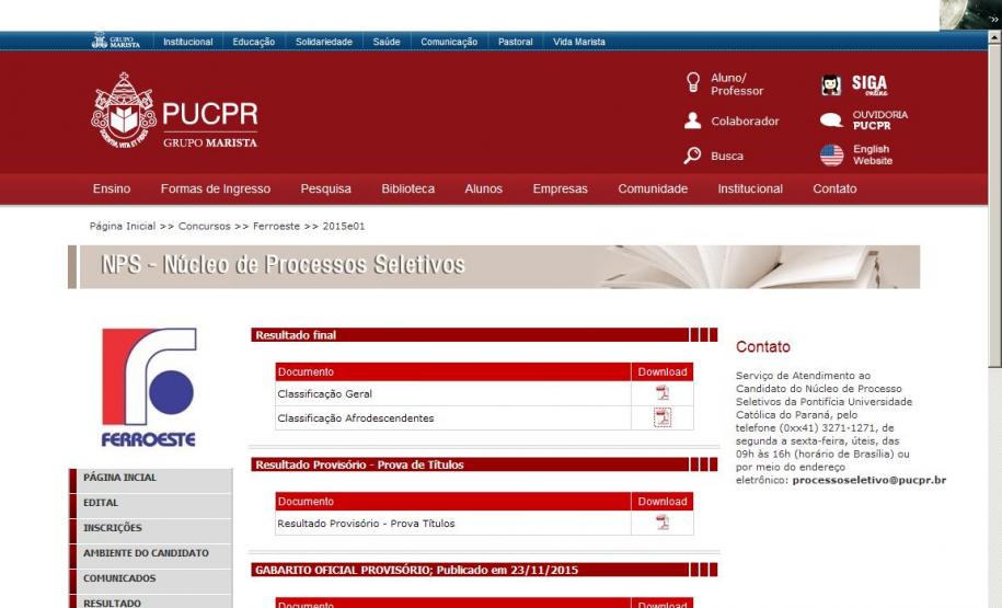 Ferroeste divulga resultado de 
concurso para maquinistas 
e operadores