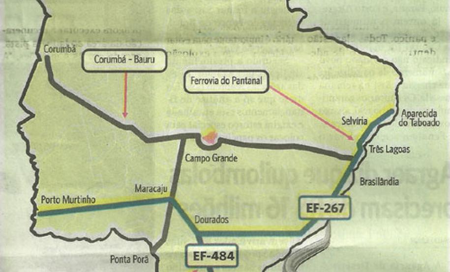 Governo de Mato Grosso do Sul aposta em ferrovias para crescer Governo de Mato Grosso do Sul aposta em ferrovias para crescer