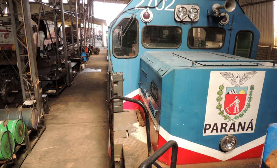 Ferroeste - Regional Guarapuava - oficina de manutenção e prevenção de máquinas