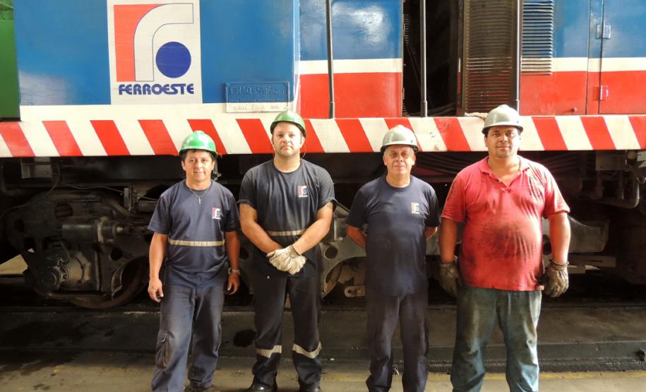 Ferroeste - Regional Guarapuava - oficina de manutenção e prevenção de máquinas
