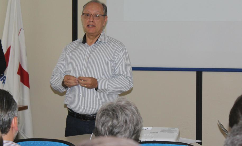 A Ferroeste (Estrada de Ferro Paraná Oeste S.A.) comemora os números recordes conquistados em 2018. Pelos 250 quilômetros da ferrovia entre Cascavel e Guarapuava serão transportadas 826 mil toneladas úteis (TUs) até 31 de dezembro, o que representa um crescimento de 15% em relação a 2017. Na foto, o diretor-presidente da Ferroeste, Ricardo Soares Martins.  -  Foto: Divulgação Ferroeste