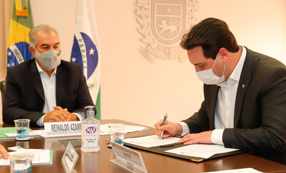 Paraná e Mato Grosso do Sul firmam acordo para ampliar malha ferroviária